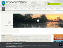 Tablet Screenshot of kozienicepowiat.pl